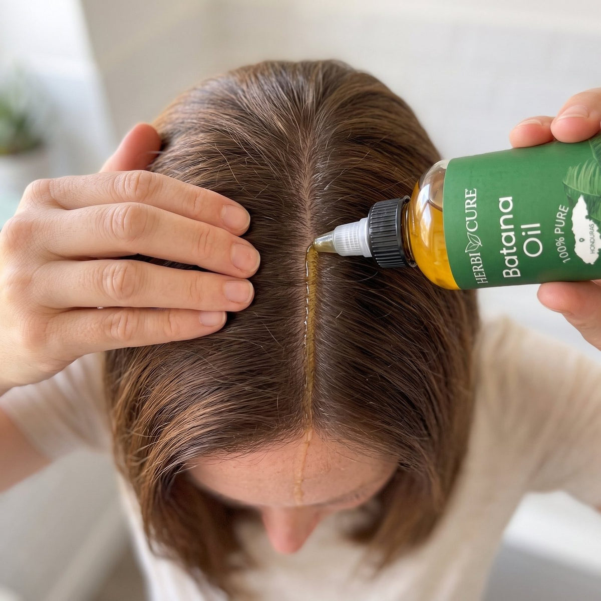 Applying oil directly along the parting