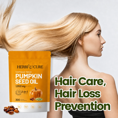 Natural Pumpkin Seed Oil and Saw Palmetto Soft Capsules